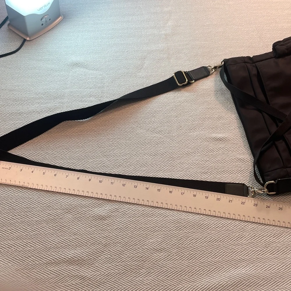 KATE SPADE Black NYLON TOTE /Baby Bag 18” X 14 1/2” X 4” Crossbody Many Pockets - Picture 14 of 16